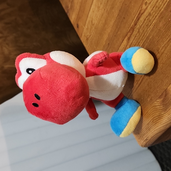 YOSHI Red Plush 7.25" Super Mario Brothers Like New * No Tags High Quality - Picture 2 of 5